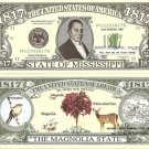 MISSISSIPPI THE MAGNOLIA STATE 1817 DOLLAR BILLS x 2 MS