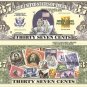 UNITED STATES POSTAL SERVICE 37c 200 YEARS BILLS x 2