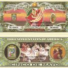 Cinco De Mayo Jalisco Dancer 5 Dollar Bills X 2 5th May Battle of Puebla Mexico