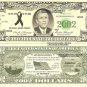 9/11 COMMANDER BUSH 2002 REMEMBRANCE DOLLAR BILLS x 2