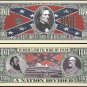 US CIVIL WAR 1861-1865 LINCOLN DAVIS DIXIE DOLLAR BILLS