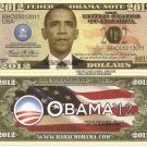 Barack H Obama President of the United States 2012 Dollar Bills x 2 America