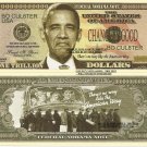 Barack Obama Federal Nobama Trillion Dollar Bills x 2 President of Thrift