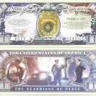 Police Officers Thank A Cop Defenders of Justice Million Dollar Bills x 2 Duty
