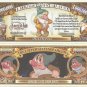Snow White Seven Dwarfs Commemorative Million Dollar Bills Set of 16 1937 Film