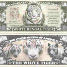 White Bengal Tiger Panthera Tigris Tigris Million Dollar Bills x 2 Big Cats