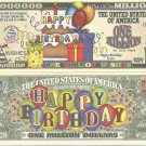 Happy Birthday Wishes Balloons Million Dollar Bills x 2 Have a Great Year Party