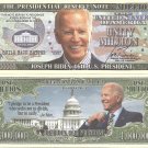 Joseph Joe Biden 46th United States President Million Dollar Bills x 2 America
