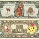 Santas Reindeer Merry Christmas Million Dollar Bills x 2 New Greetings