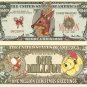 Santas Reindeer Merry Christmas Million Dollar Bills x 2 New Greetings