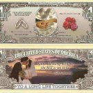 Wedding With This Ring Dollar Bills x 2 Favours Bride Groom New Gift