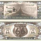 Route 66 Get Your Kicks Main Street of America Million Dollar Bills x 2 US Road