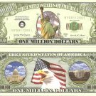 9/11 Statue of Liberty New York Million Dollar Bills x 2