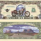 Harley Davidson American Biker Million Dollar Bills x 2 Live to Ride
