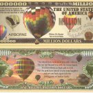 Hot Air Balloon Airborne Million Dollar Bills x 2 Launch 1783 Pilatre De Rozier