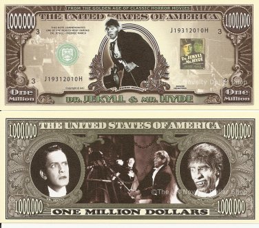 Dr Jekyll Mr Hyde Fredric March Million Dollar Bills x 2 Horror Movie Classic