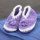 slippers purple rose