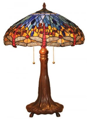 Dragonfly Design Tiffany Styled Table Lamp