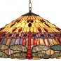 Dragonfly Design Tiffany Styled Hanging Lamp