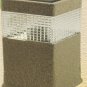 12 Gray Stone Fence Post Yard Garden Solar Light LED