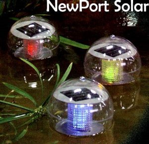 12-Pack Solar Floating Ball Light w/ Color Changing LED