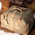 Brumby Saddle Bag Leather Trimmed Canvas water-resist