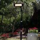 PATIO HEATER Pole Mounted Infrared Patio Heater w/ Glas