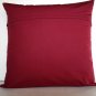 Red petals on 16"x16" batik painted cushion cover