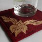 Thai art-a set of four 11cm.x11cm. painted cotton coasters