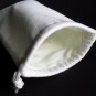 Little Parrot-cross stitch on 5"x7"white denim drawstring pouch