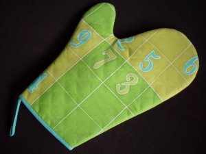 Sudoku design batik painted pot holder for woman