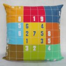 Sudoku Game(3) on 16"x16" batik painted cushion cover