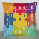 Sudoku Game(4) on 16"x16" batik painted cushion cover