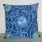Searching dogs game design on 16"x16" batik painted cushion cover