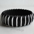 Recycled Bottle Caps Bracelet/women bangle(1)- black ribbon wrapped handmade jewelry Recycled Bottle Caps Bracelet/women bangle(1)- black ribbon wrapped handmade jewelry