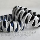 Recycled Bottle Caps Bracelet/women bangle(2)-black/navy blue ribbon wrapped handmade jewelry Recycled Bottle Caps Bracelet/women bangle(2)-black/navy blue ribbon wrapped handmade jewelry