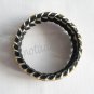 Recycled Bottle Caps Bracelet/bangle(6)-black and gold/red and green ribbon wrappedhandmade jewelry
