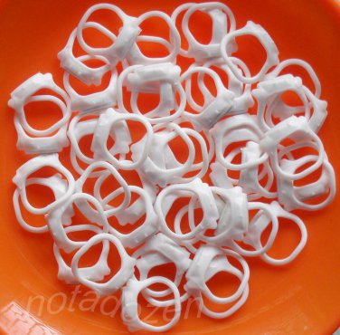 100 Plastic Pull Rings of Bottle Caps for Creative Recycled Projects DIY/Handmade