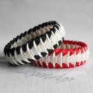 Recycled Bottle Caps Bracelet/women bangle(4)-black/red ribbon and color beads/handmade jewelry Recycled Bottle Caps Bracelet/women bangle(4)-black/red ribbon and color beads/handmade jewelry