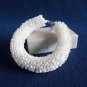 Eco Upcycled Plastic Drinking Straw White Garland Bracelet(1) woman bangle Handmade Jewelry