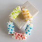 Upcycled Drinking Straw Bracelet(4)- colorful dot design chain&linked bracelet handmade Jewelry