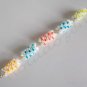 Upcycled Drinking Straw Bracelet(4)- colorful dot design chain&linked bracelet handmade Jewelry