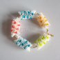 Upcycled Drinking Straw Bracelet(4)- colorful dot design chain&linked bracelet handmade Jewelry