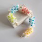 Upcycled Drinking Straw Bracelet(4)- colorful dot design chain&linked bracelet handmade Jewelry