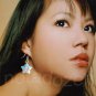 1 pair of handmade Upcycled light blue Origami Star paper beads dangle&drop earrings #12