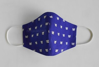 Handmade 3D Face Mask- Washable and Reusable with filter pocket and nose wire/little cats(#5)