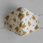 Handmade 3D Face Mask-washable and reusable with filter pocket and nose wire/little rabbit(#14)