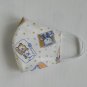 Handmade 3D Face Mask-washable and reusable with filter pocket and nose wire/little bear(#15)