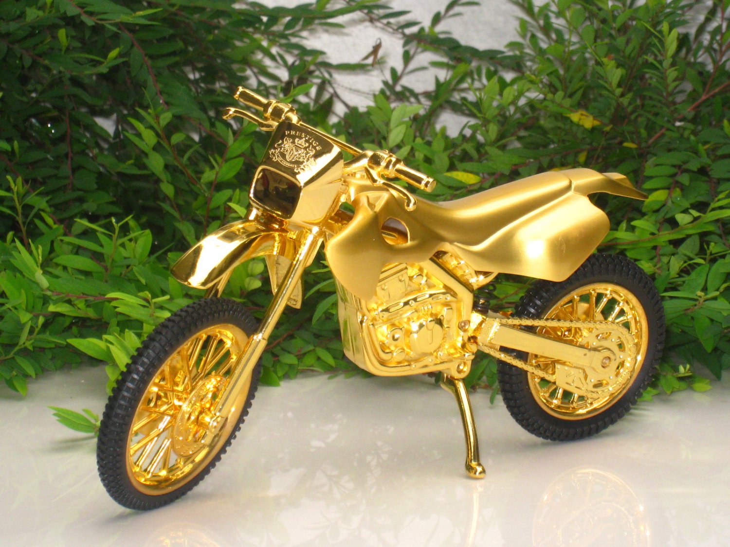 golden motor bike