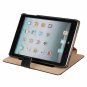 Wallet Style PU Leather Case with Stand for iPad Mini Black